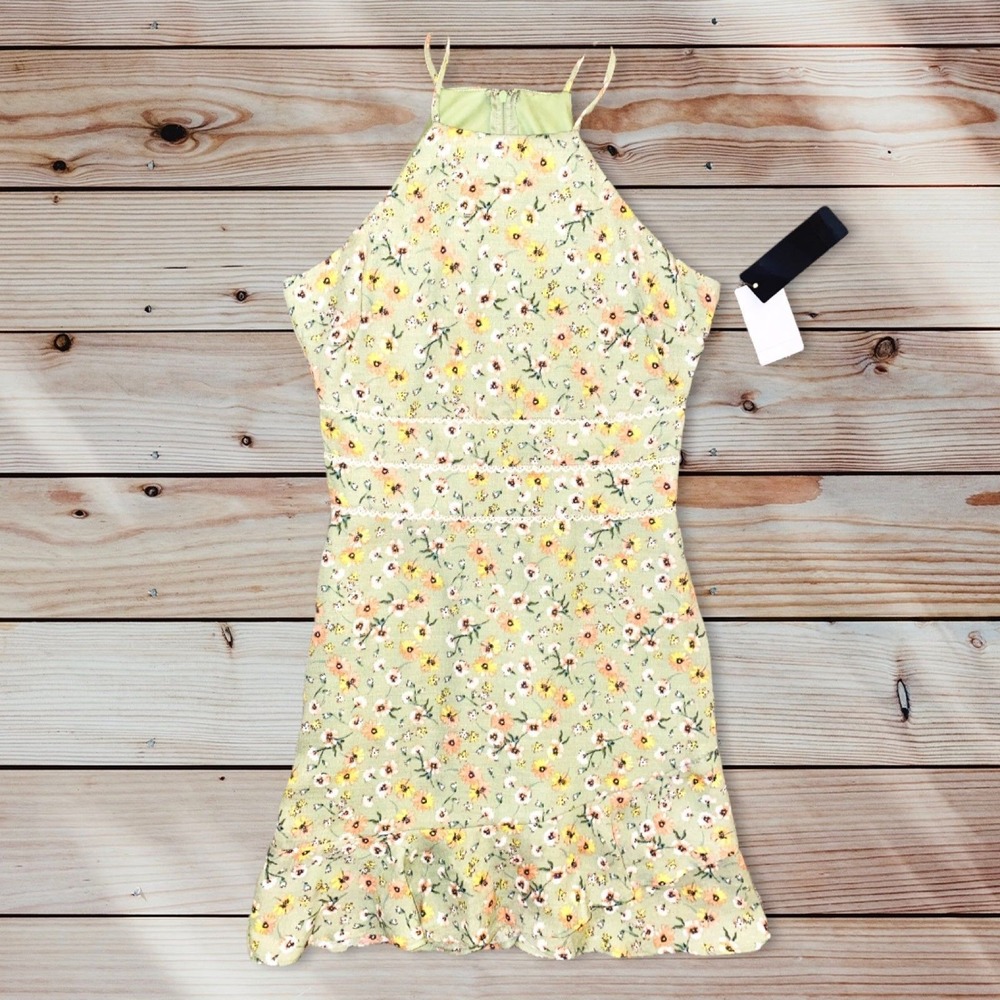 L1 City Triangles women's floral dress size 1 JR XS new NWT back‎ to school